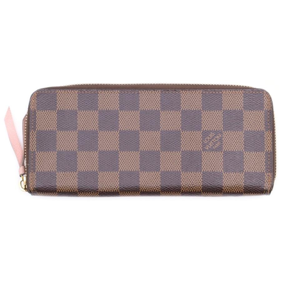 ルイヴィトン　ダミエ　ポルトフォイユ クレマンス ローズバレリーヌ　長財布 LOUIS VUITTON ルイヴィトン財布 レディース 長財布