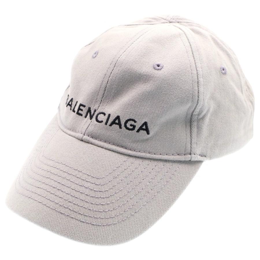 新品 本物 バレンシアガ 定番 ロゴ キャップ 帽子 グレー 正規品 直営店購入 BALENCIAGA バレンシアガ ロゴキャップ グレー コットン 帽子