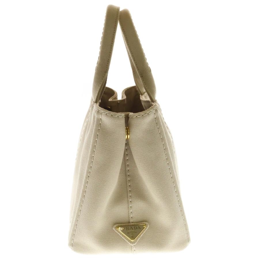 PRADA（プラダ） カナパ ロゴプリント キャンバス ハンド トートバッグ