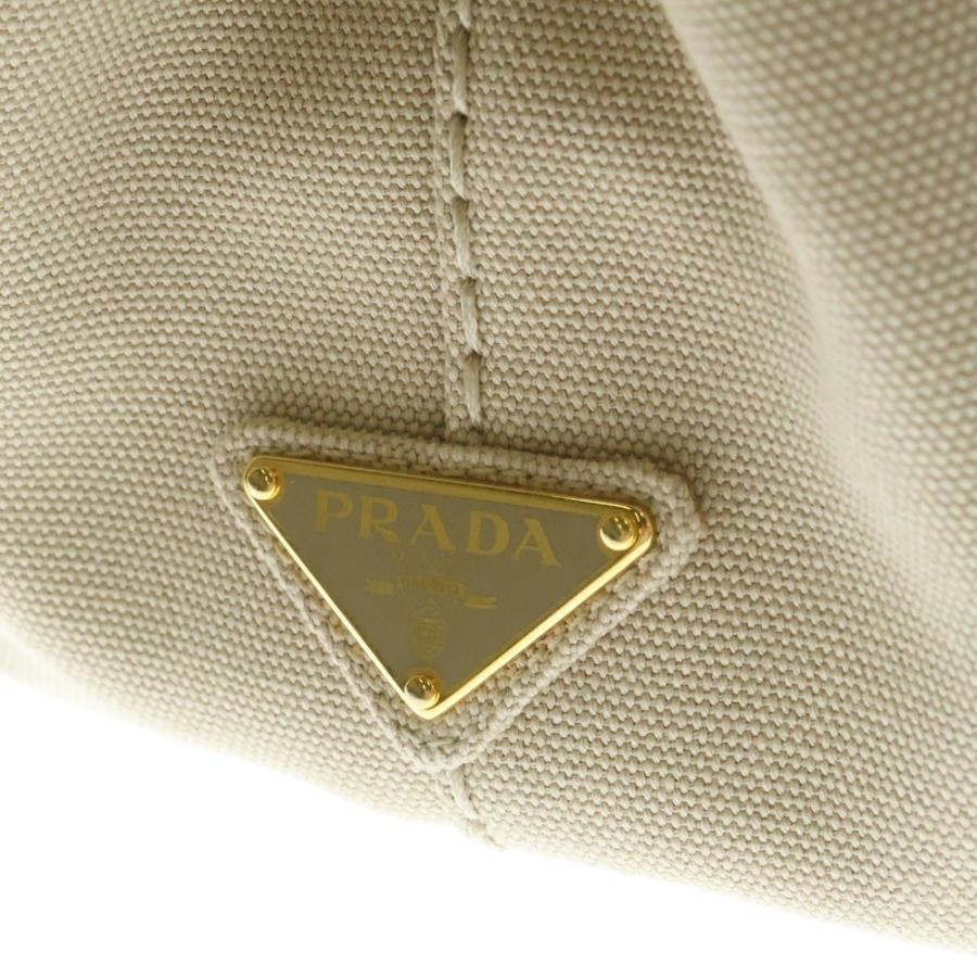 PRADA カナパsベージュ PRADA（プラダ） カナパ ロゴプリント キャンバス ハンド トートバッグ