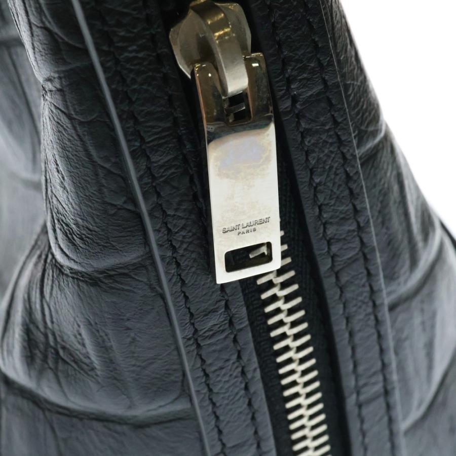 SAINT LAURENT PARIS 2way ショルダー クロコ型押し