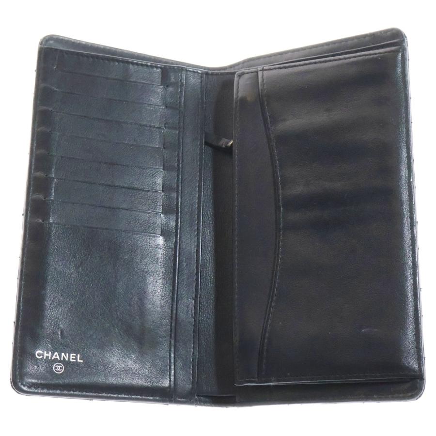 CHANEL（シャネル） マトラッセ 二つ折り長財布 黒 パテント : BRING