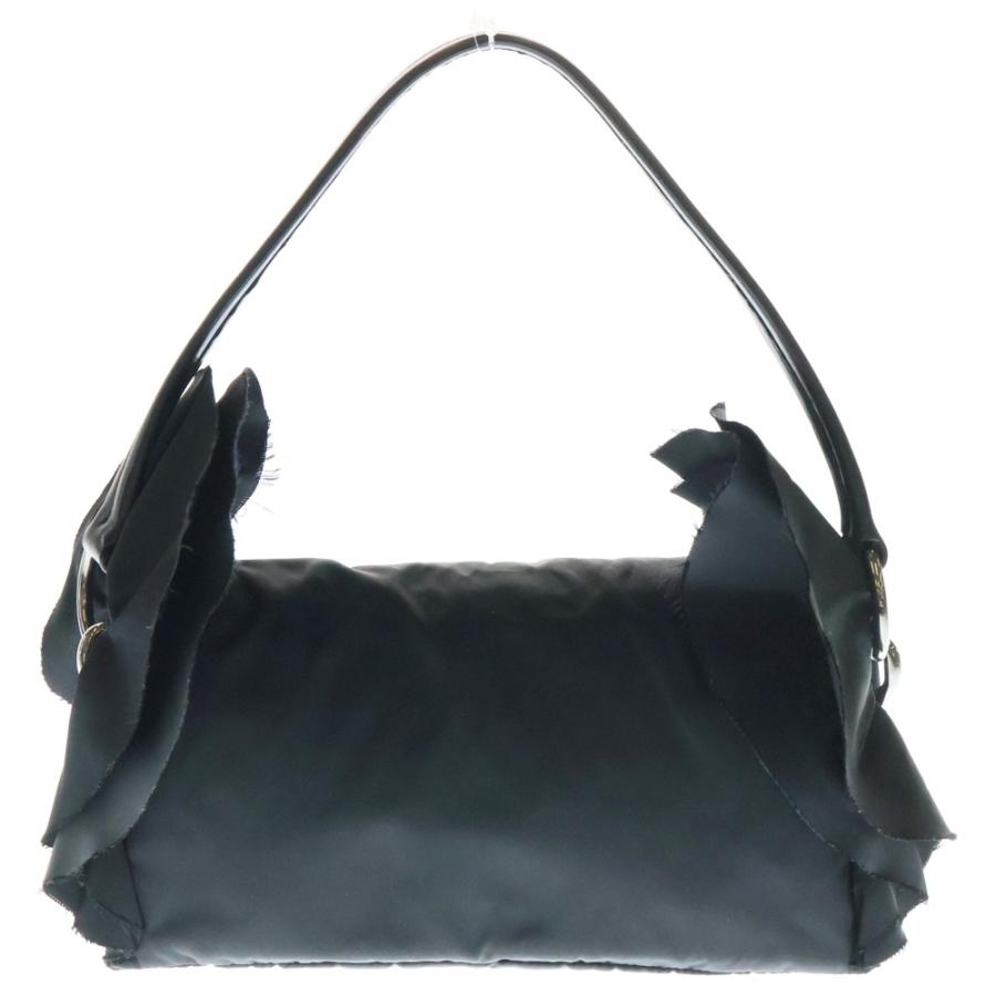 PRADA（プラダ） フリル ワンショルダーバッグ ハンドバッグ ブラック