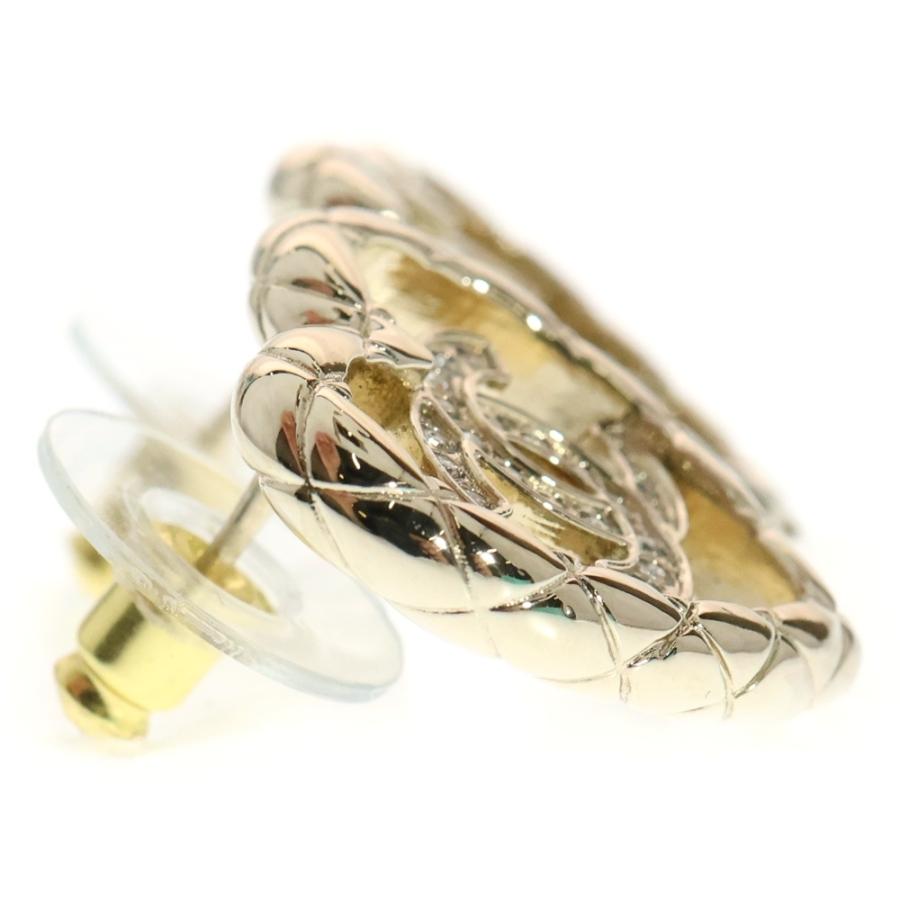 CHANEL シャネル ココマーク ロゴ ラインストーン ハート ピアス