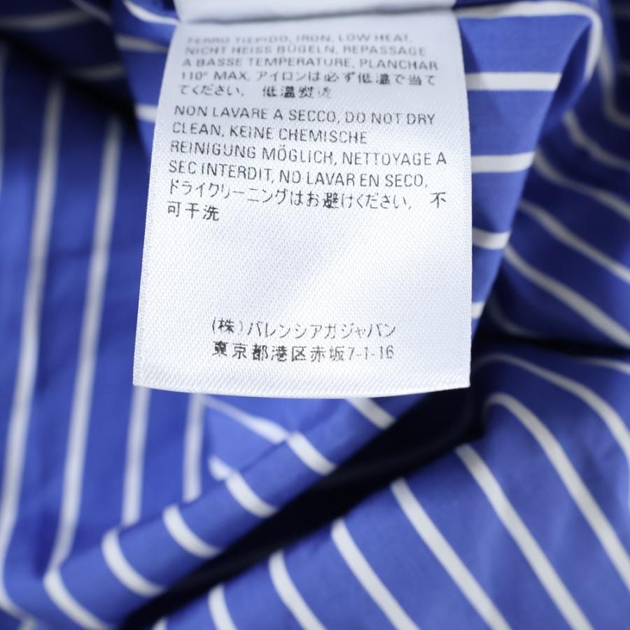 日本未発売 極美品 バレンシアガ 1060 長袖シャツ ストライプ バックロゴ 日本未発売 極美品 バレンシアガ 1060 長袖シャツ ストライプ バック