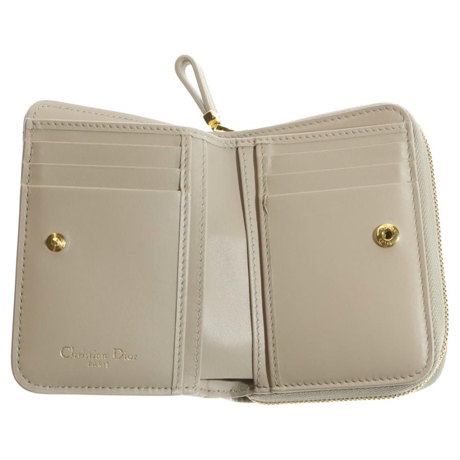 Christian Dior クリスチャンディオール カナージュ 二つ折り財布  