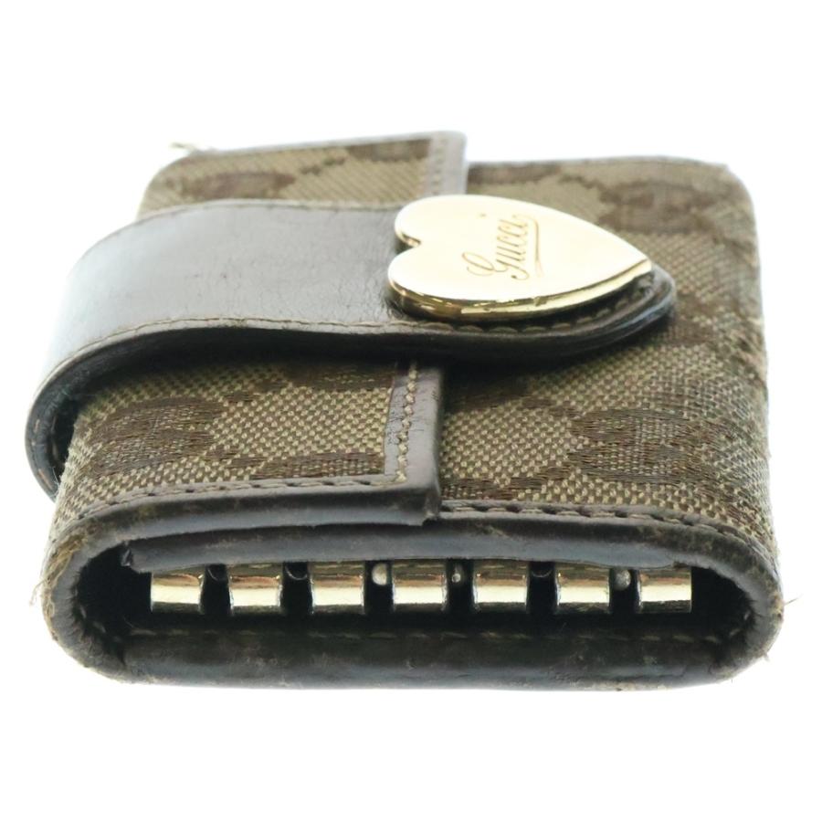 GUCCI（グッチ） GGキャンバス ハート キーケース ブラウン : BRING