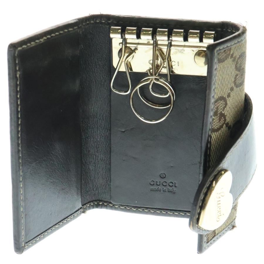 GUCCI ハート キーケース★GGキャンバス★ブラウン GUCCI（グッチ） GGキャンバス ハート キーケース ブラウン : BRING