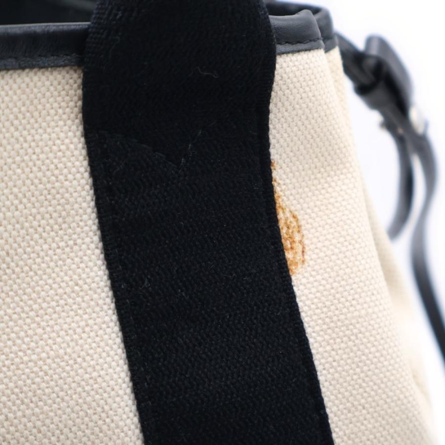 BALENCIAGA（バレンシアガ） ネイビーカバス XS ブラック×ホワイト