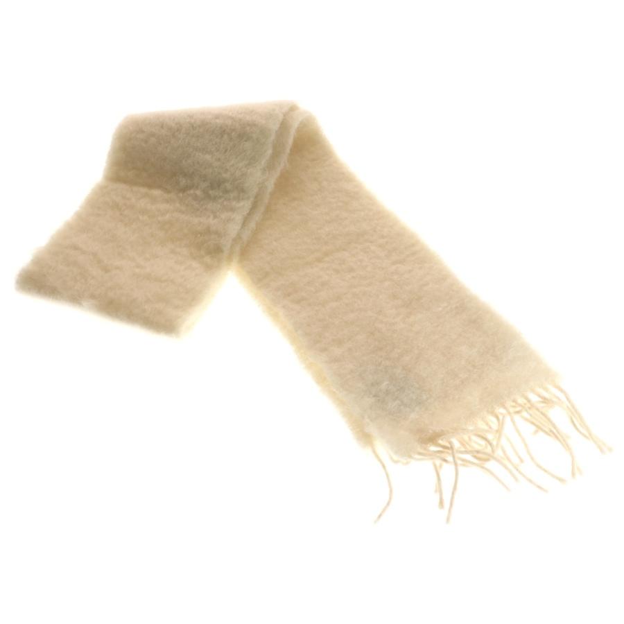 LOEWE（ロエベ） アナグラム マフラー ストール ホワイト モヘア