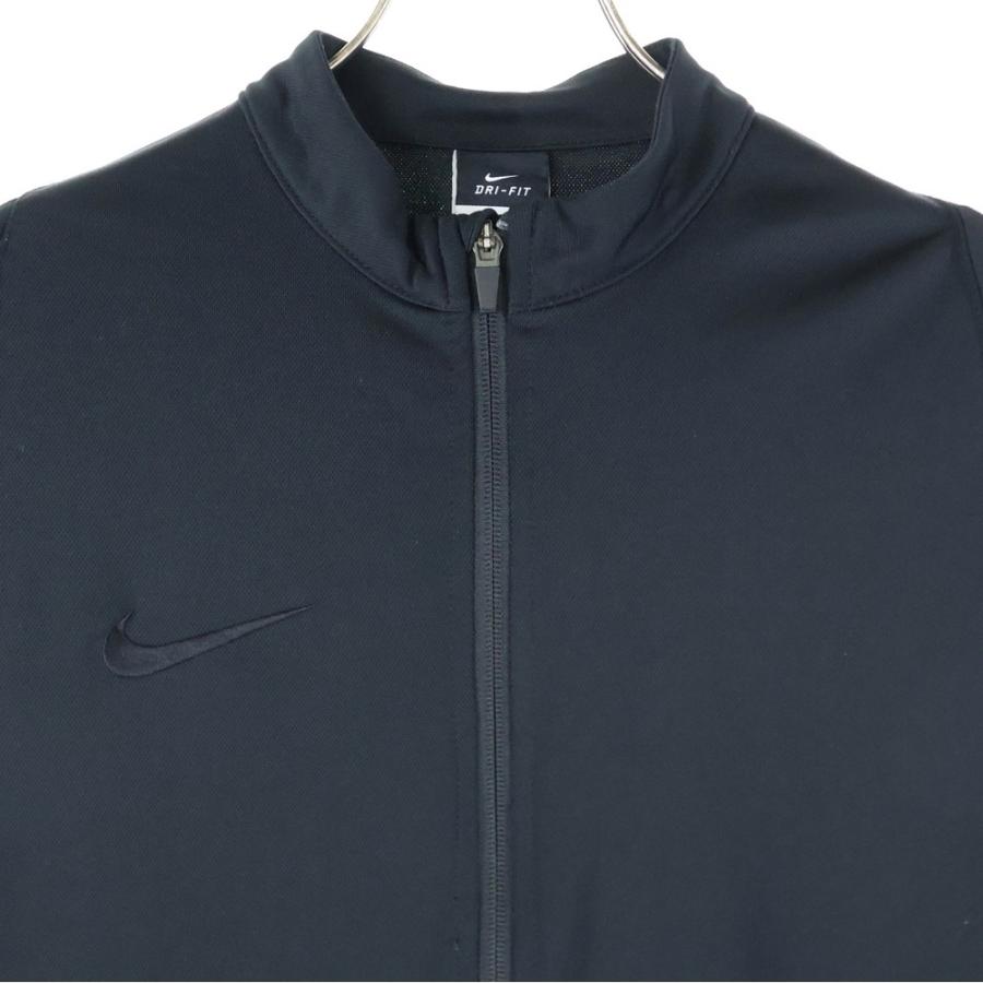 NIKE（ナイキ） スウォッシュロゴ刺繍 スタンドカラー ジップアップ