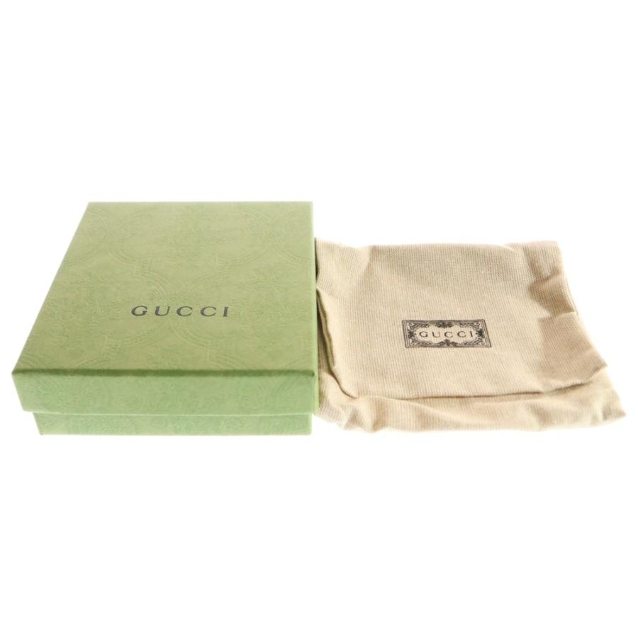 GUCCI（グッチ） アニマリエ ビー 二つ折り財布 ブラック レザー