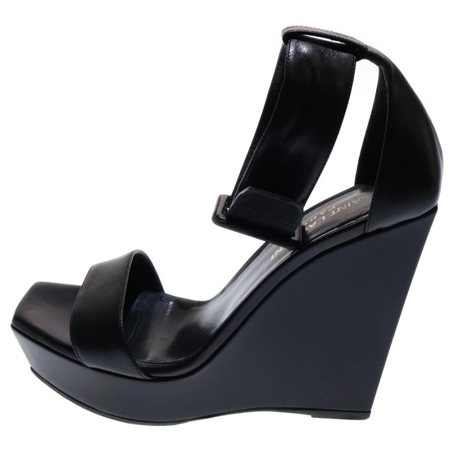 SAINT LAURENT PARIS サンローランパリ スクエアトゥ ウェッジソール  