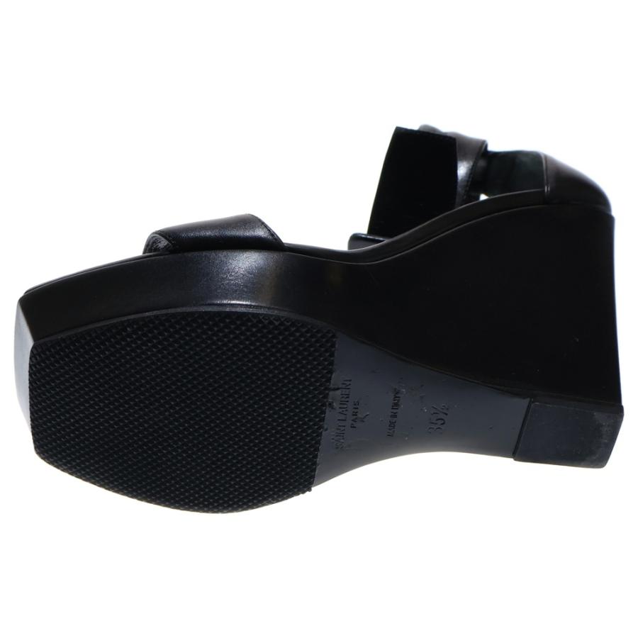 SAINT LAURENT PARIS サンローランパリ スクエアトゥ ウェッジソール  