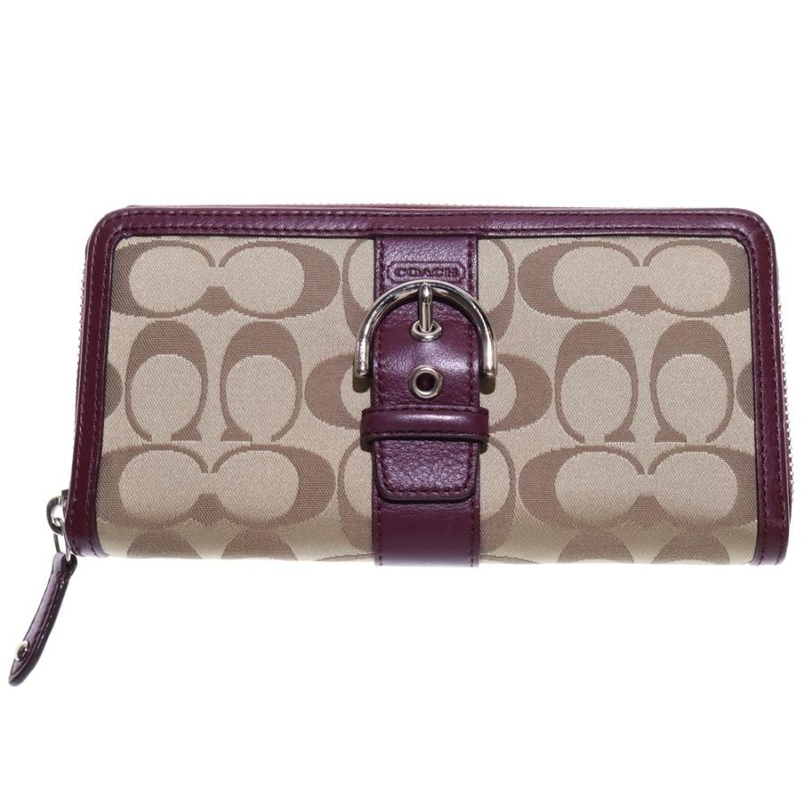 COACH（コーチ） シグネチャー ラウンドファスナー 長財布 ロング