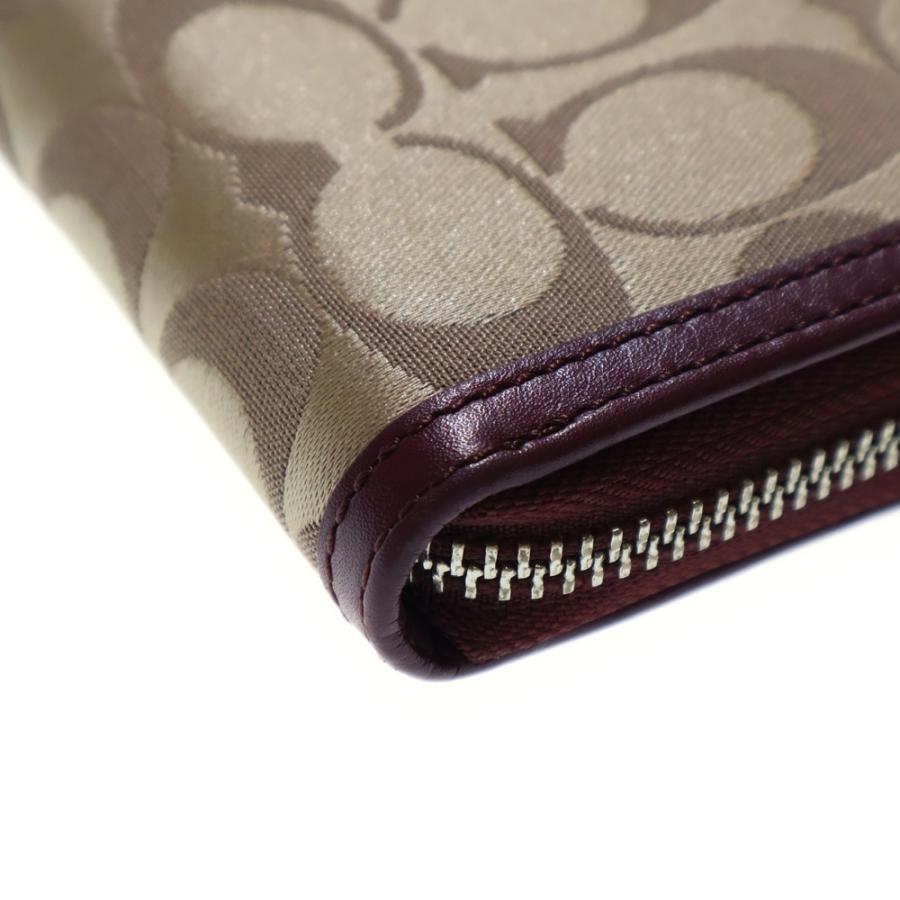 COACH（コーチ） シグネチャー ラウンドファスナー 長財布 ロング