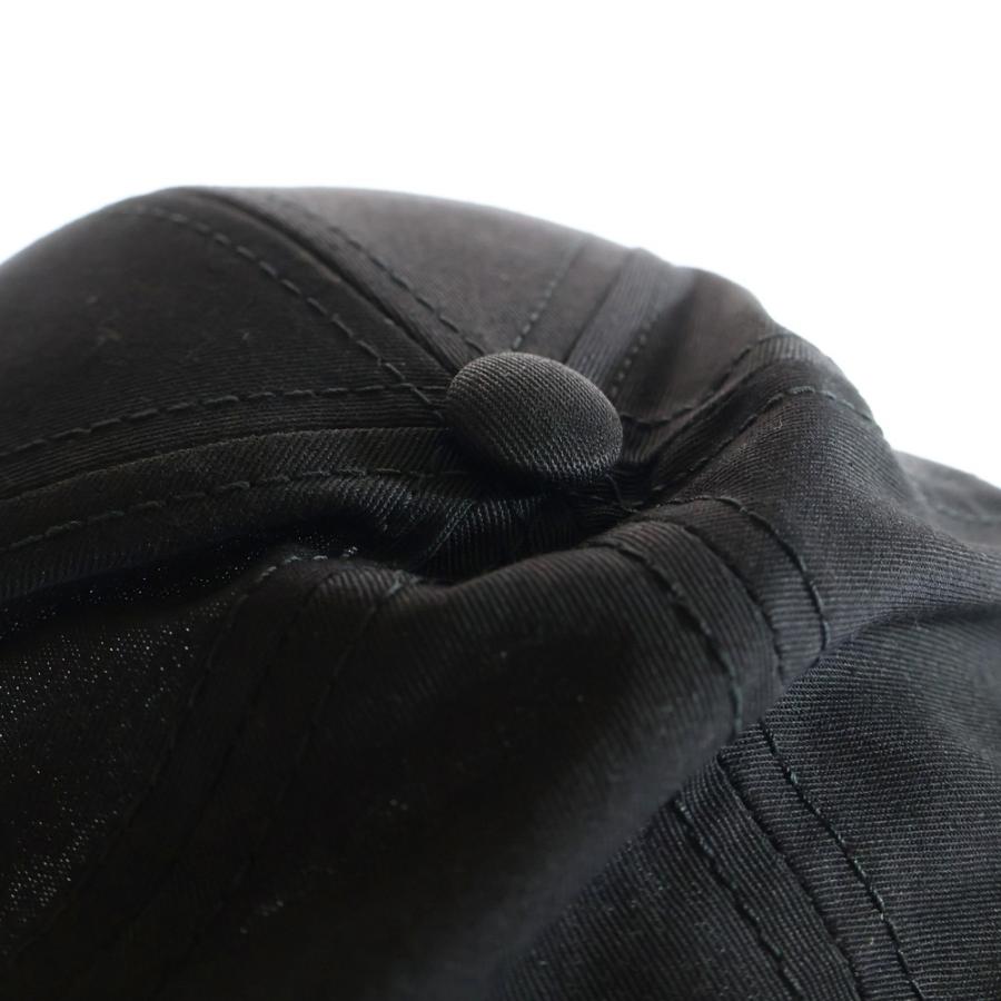 CELINE セリーヌ ロゴ刺繍ベースボールキャップ 帽子 ブラック M