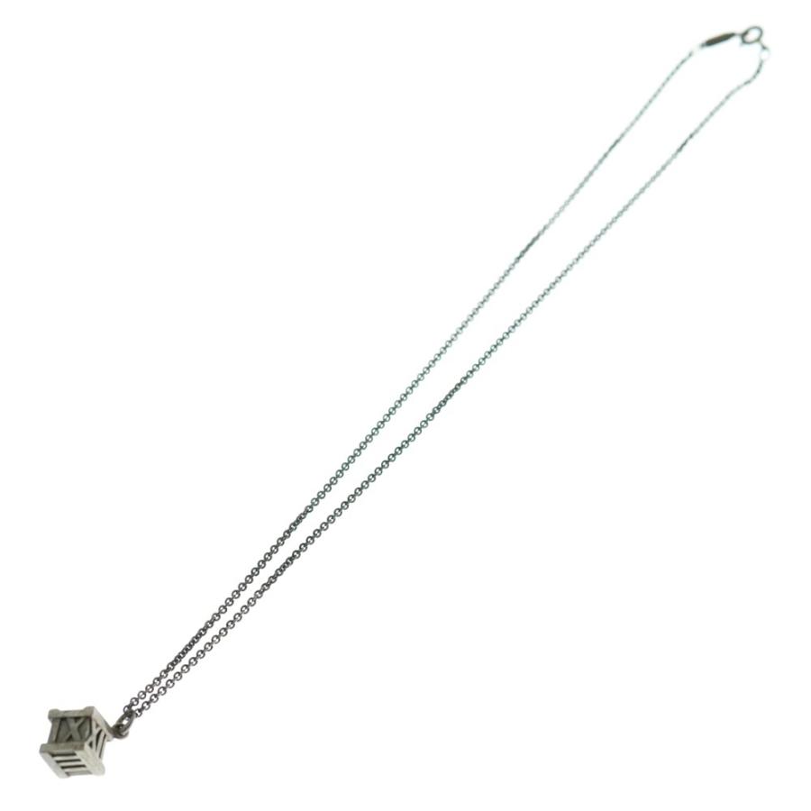 【美品】Tiffany & Co. ティファニー✨アトラス シルバー925 稼働 TIFFANY&Co.（ティファニー） アトラス キューブ ドロップ ピアス