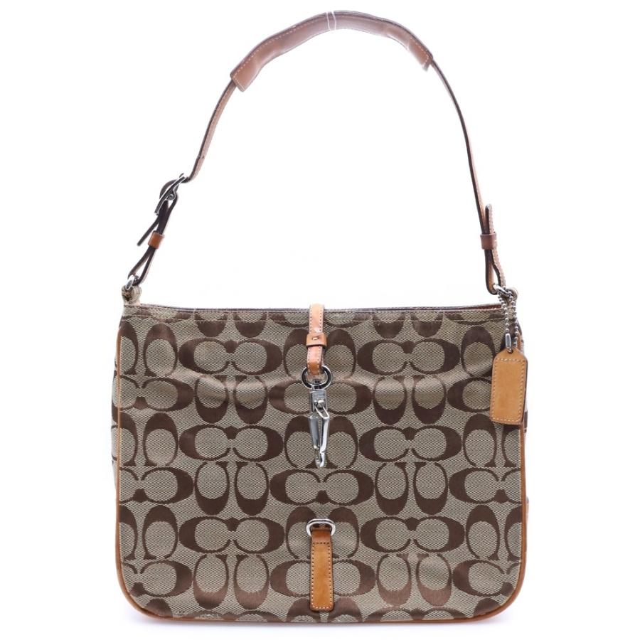 【美品】コーチ ロゴ柄 ハンドバッグ ベージュ/ブラウン 新品 COACH コーチ ブラウン ハンドバッグ ショルダーバッグ