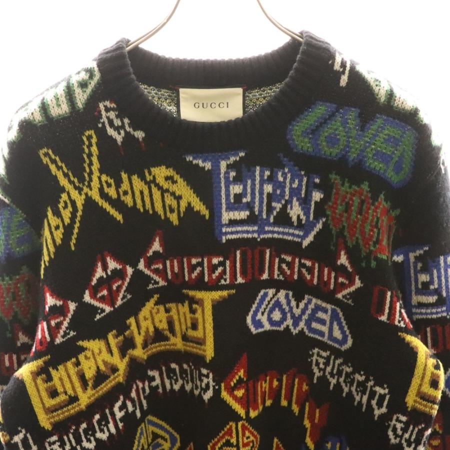 GUCCI（グッチ） 18AW Metal Mix Wool Sweater メタルロゴ ミックス