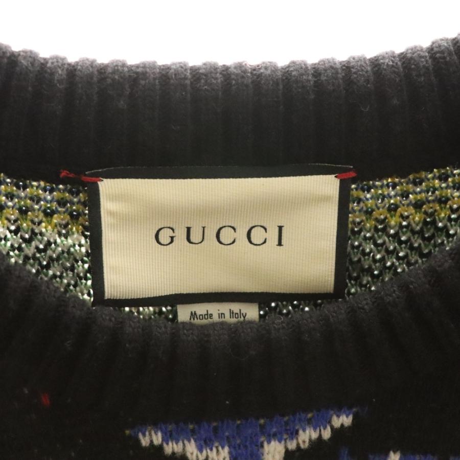 GUCCI（グッチ） 18AW Metal Mix Wool Sweater メタルロゴ ミックス
