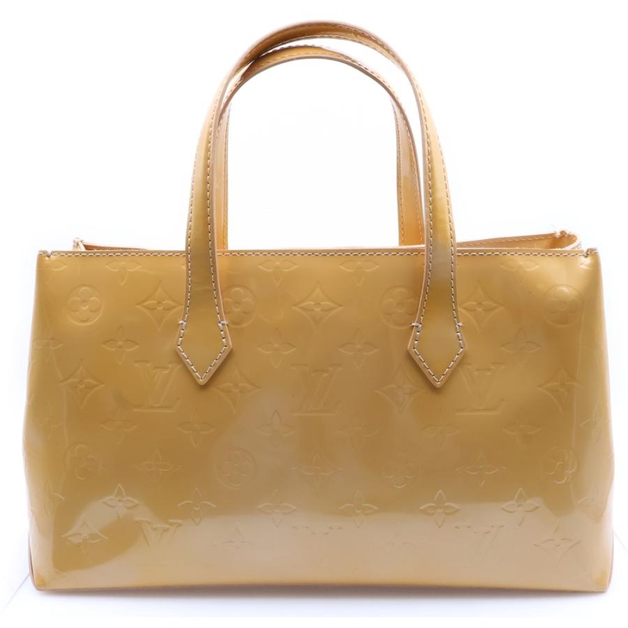 LOUIS VUITTON ルイヴィトン ヴェルニ ウィルシャーPM ジョーヌパッション ハンドバッグ ライトオレンジ パテント ゴールド金具 M91725_1