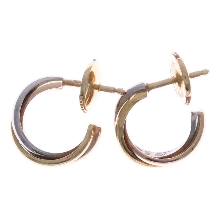 トリニティピアス Cartier（カルティエ） トリニティ ピアス イエローゴールド×ピンク
