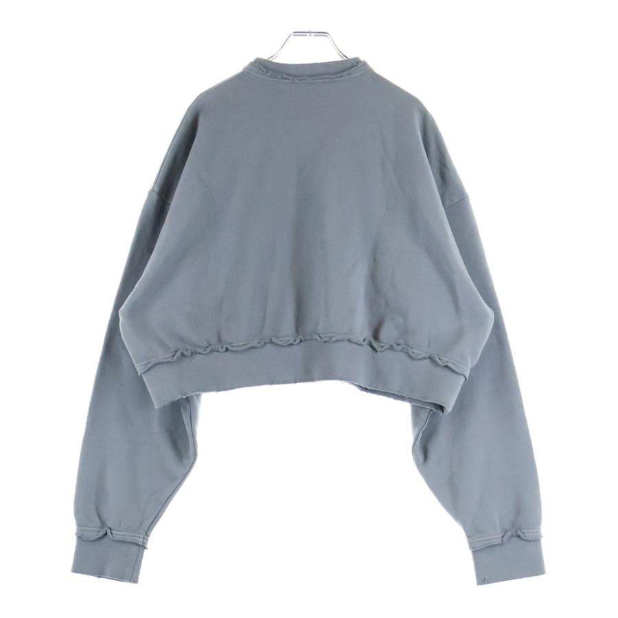 miumiu ミュウミュウ ダメージ加工ショート丈ロゴクルーネック