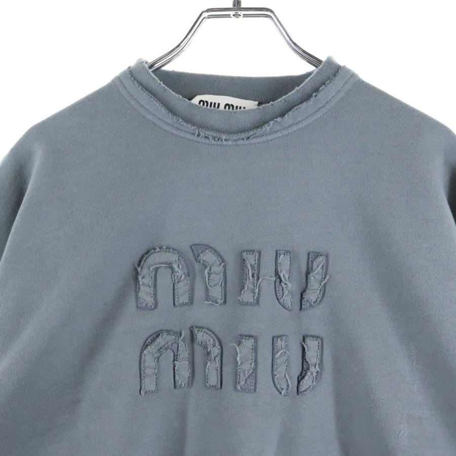 miumiu フード付きグレーショート丈Tシャツ 中古・古着通販】MIU MIU