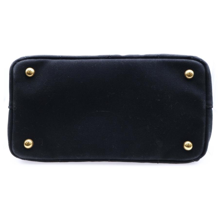 【極美品】PRADA プラダ　カナパ　デニム　スタッズ　ハンドバッグ　ゴールド 極美品】PRADA プラダカナパデニムスタッズハンドバッグゴールド
