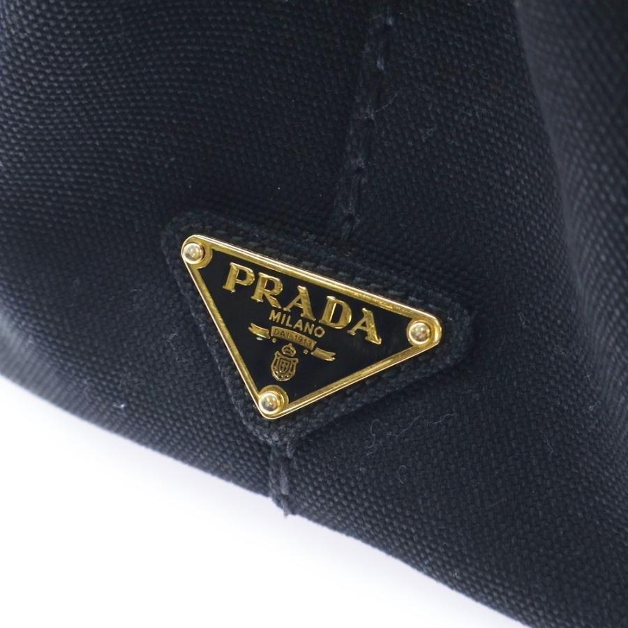 PRADA（プラダ） カナパS トートバッグ ハンドバッグ ブラック デニム