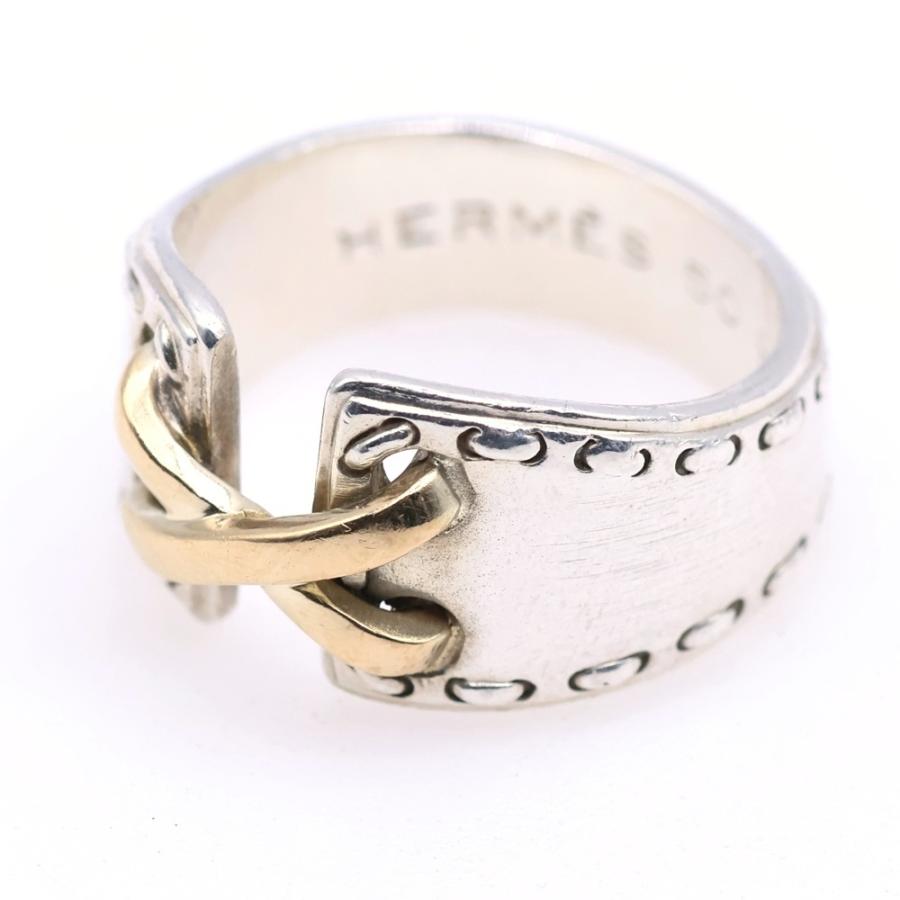 エルメス HERMES メキシコリング 表記サイズ54 SV925 HERMES（エルメス） メキシコリング 指輪 シルバー SV925/K18YG