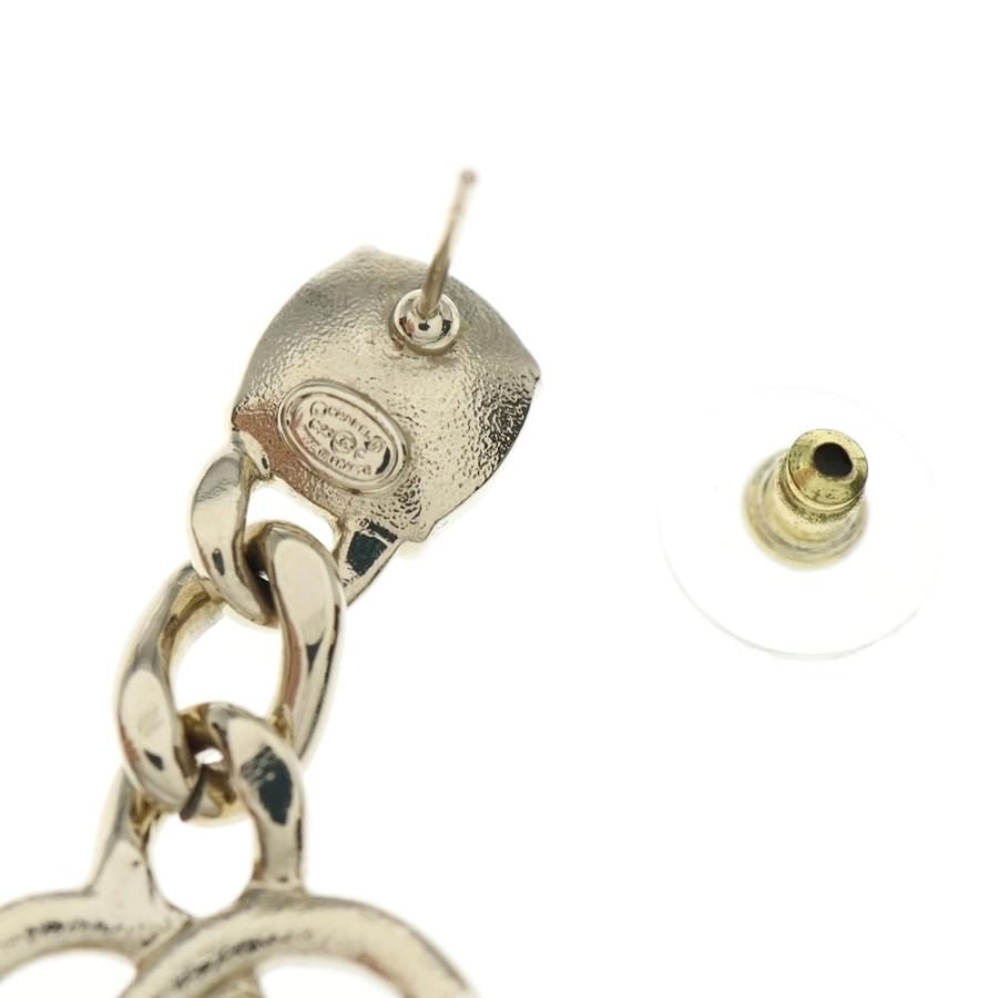 CHANEL（シャネル） ココマーク ラインストーンピアス ゴールド