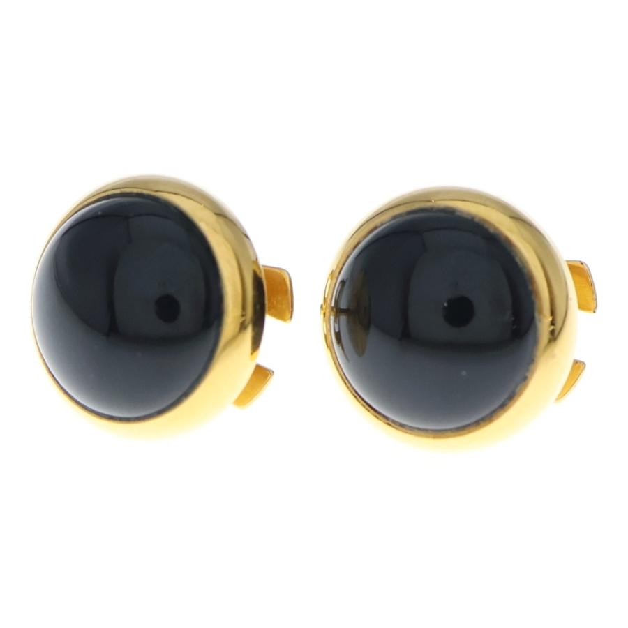 HERMES（エルメス） エクリプス オニキス ピアス GP ゴールド : BRING