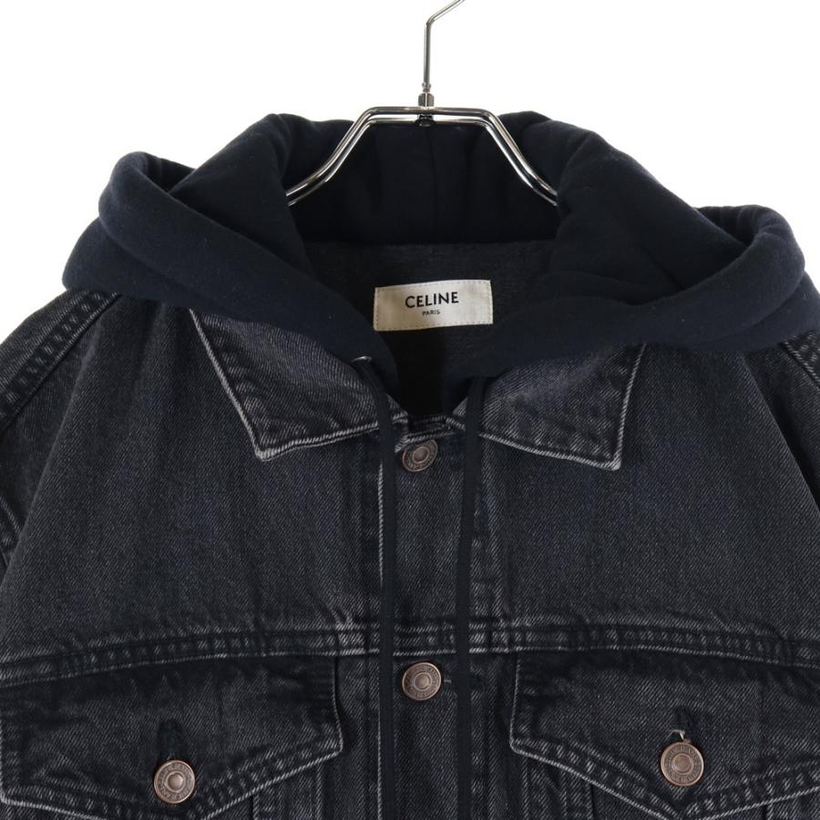 CELINE（セリーヌ） ロゴプリント フーディー ドッキング デニム