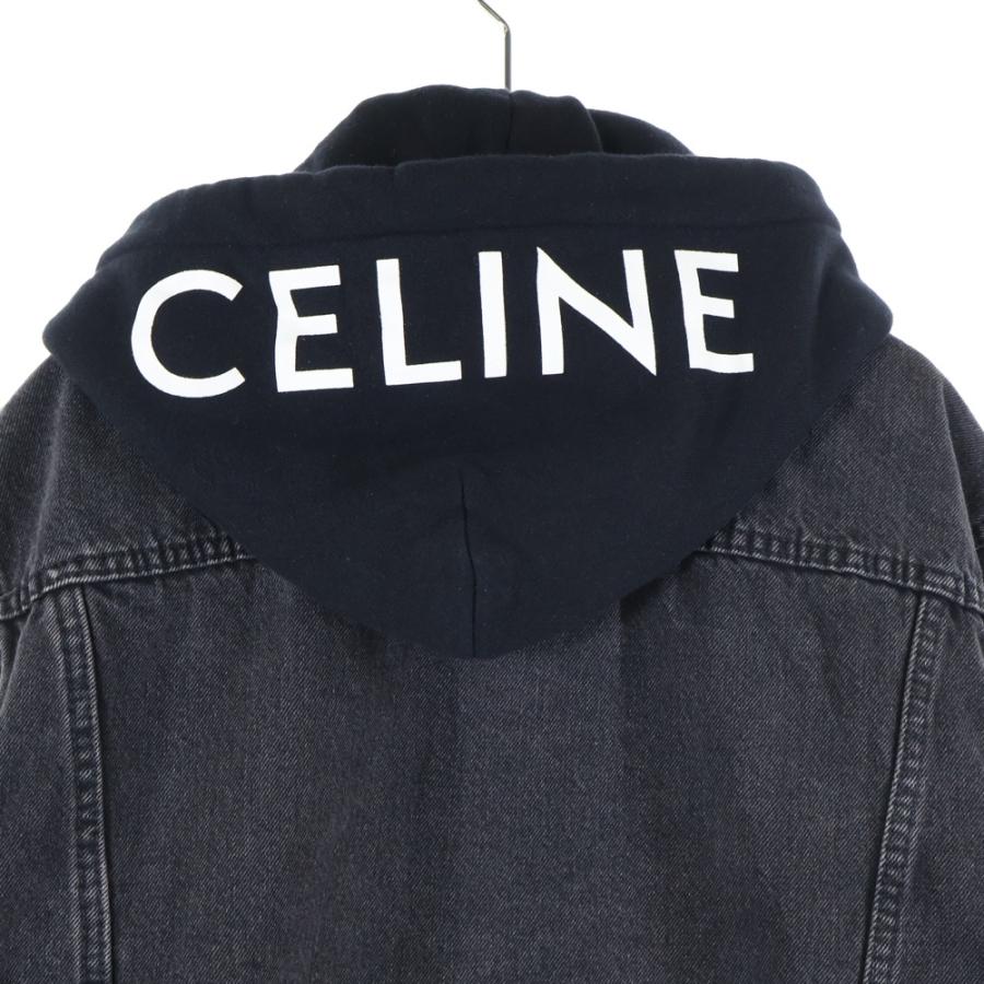 CELINE（セリーヌ） ロゴプリント フーディー ドッキング デニム