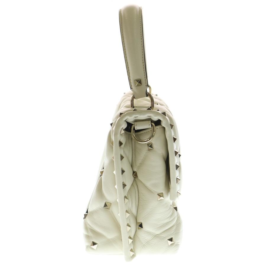 VALENTINO キャンディスタッズ ハンドバッグ ヴァレンティノ ロックスタッズ キャンディ 黒 レザー 2way ハンドバッグ