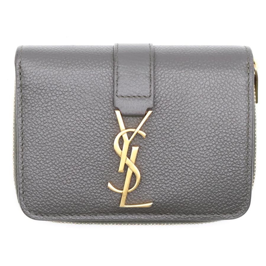 SAINT LAURENT PARIS サンローランパリ 二つ折り財布 コンパクト