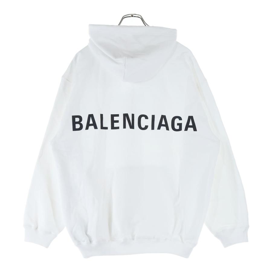 balenciaga ロゴ トレーナー ホワイト BALENCIAGA ロゴプリント トレーナー M【日本サイズでLくらいです】