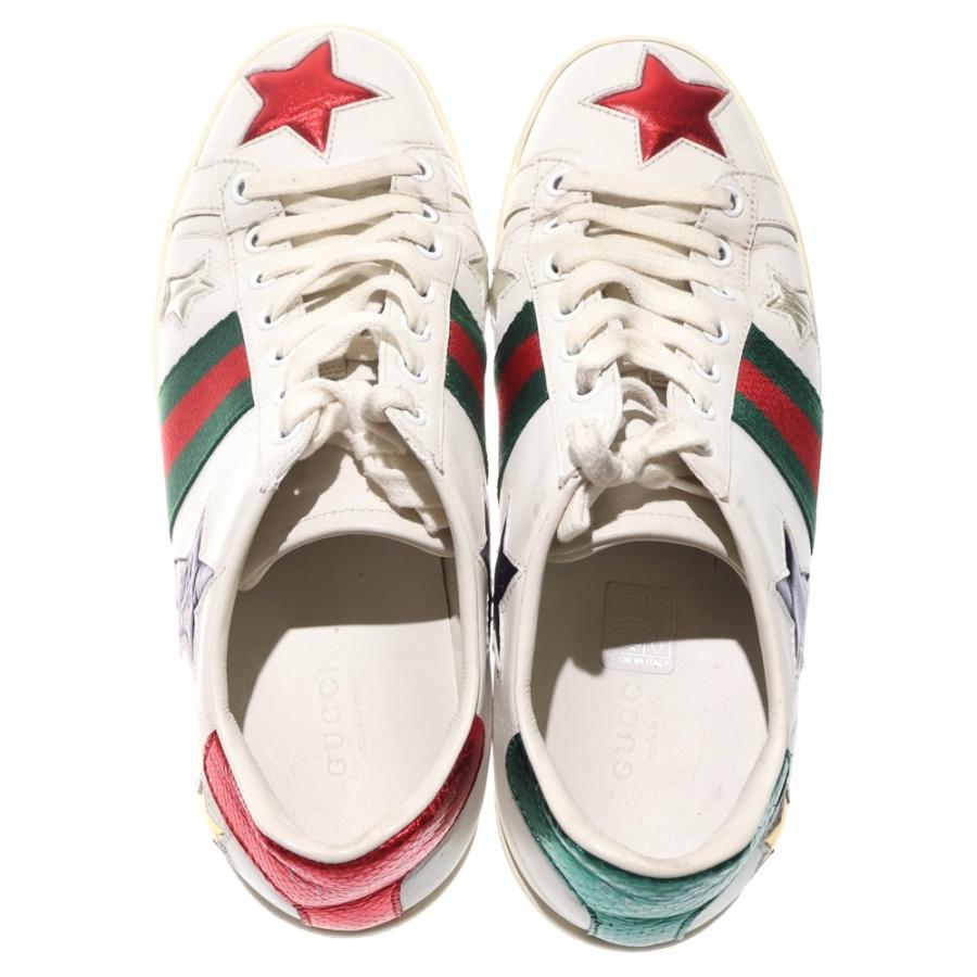 GUCCI（グッチ） ACE エース シェリーライン スター切り替え レザー