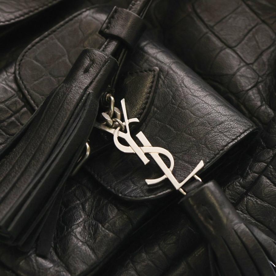 SAINT LAURENT PARIS サンローランパリ バックパック リュック クロコ