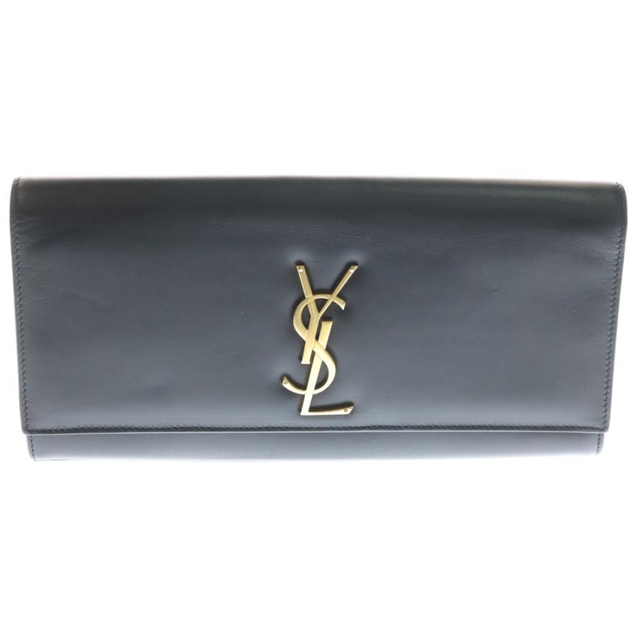 Saint Laurent サンローラン  ゴールドクラッチバッグ SAINT LAURENT PARIS サンローランパリ ケイト クラッチバッグ