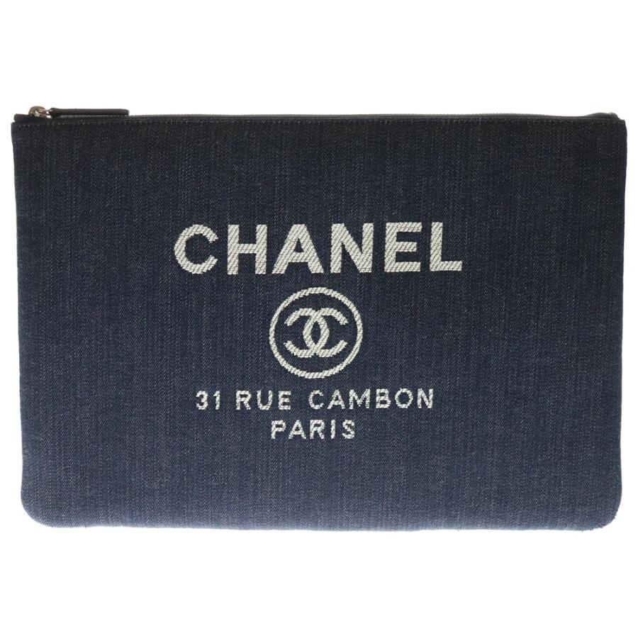 シャネル　ちりばめCCロゴ　デニム　クラッチバッグ　ヴィンテージシャネル 210.jpg