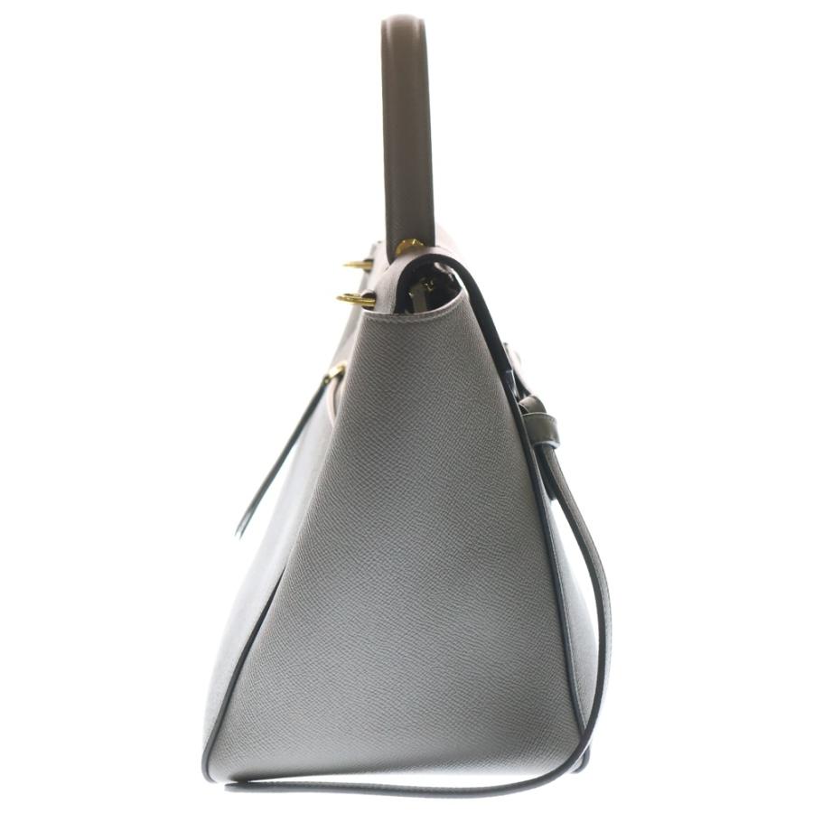 CELINE（セリーヌ） ベルトバッグ マイクロ グレー レザー 2way