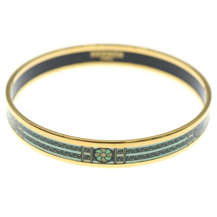 エルメス エマイユMM ブレスレット バングル　HERMES HERMES エルメス エマイユMM ブレスレット バングル 七宝焼き ホワイト