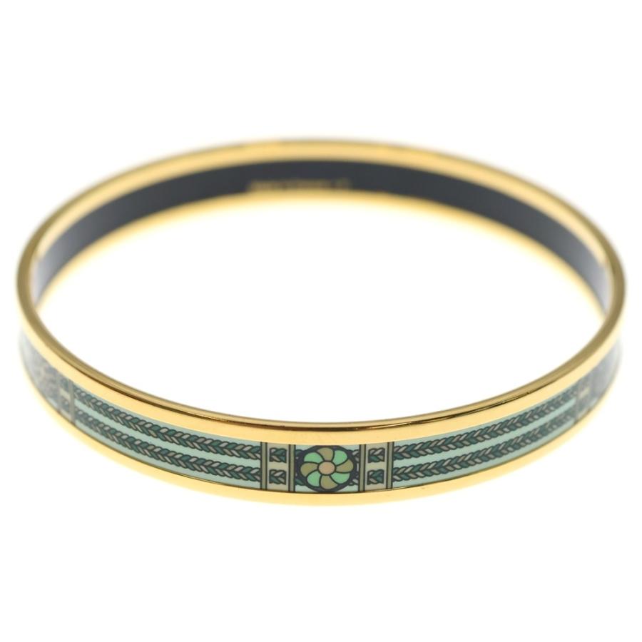 HERMES　エルメス　エマイユバングル HERMES（エルメス） エマイユ バングル ブレスレット ライトグリーン