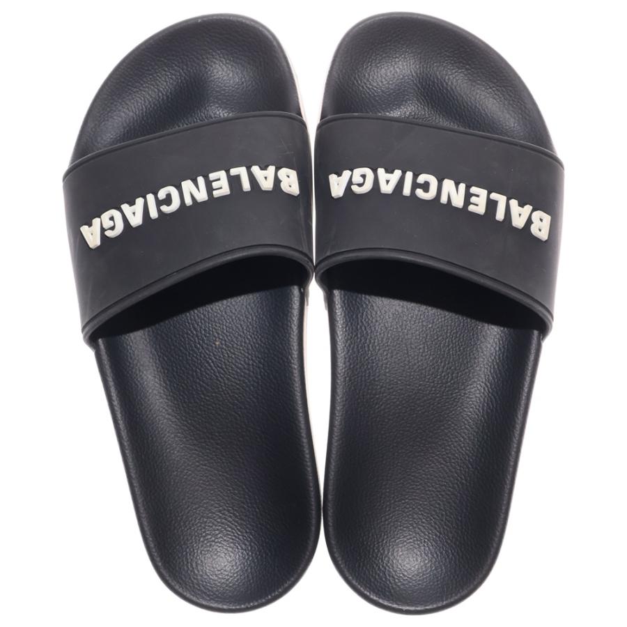 BALENCIAGA（バレンシアガ） POOL SLIDES プール スライド ラバーロゴ