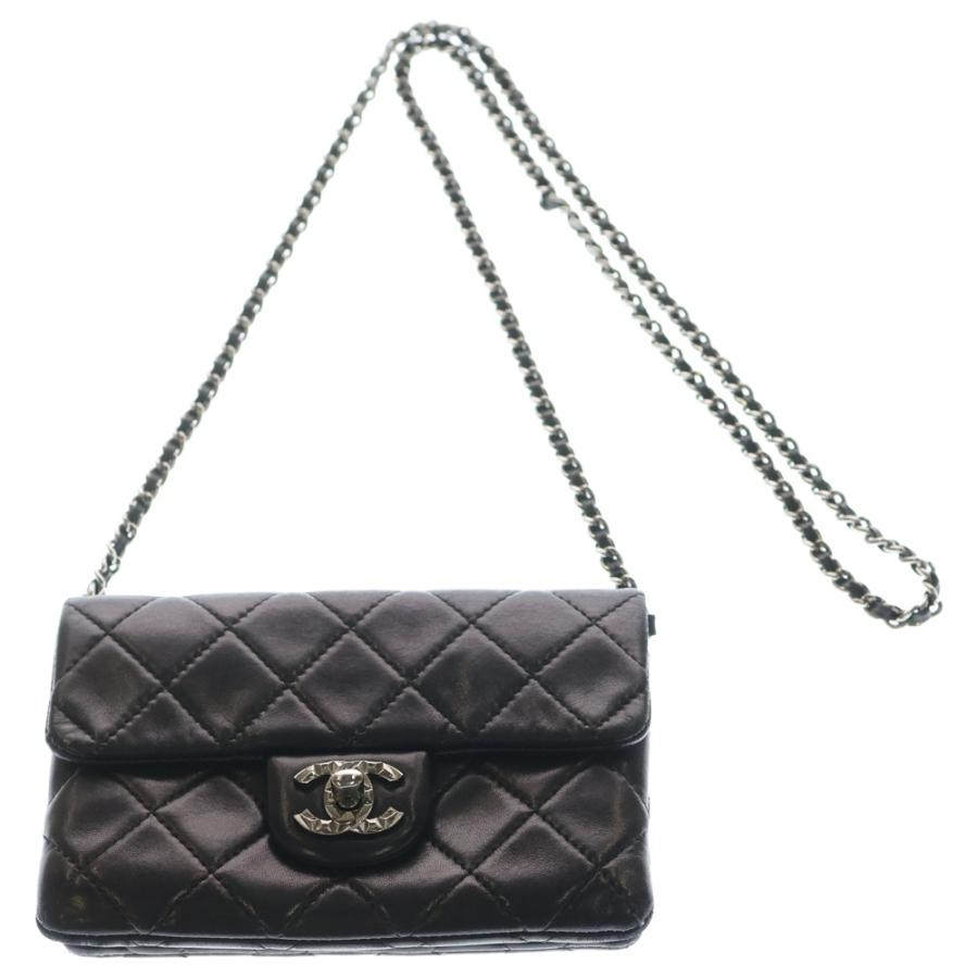 CHANEL（シャネル） ミニマトラッセ ココマーク ラムスキン チェーン