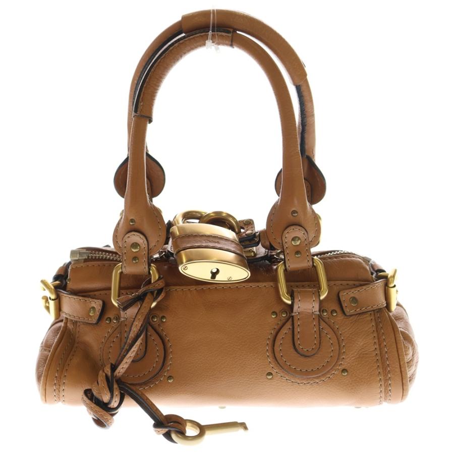 Chloe（クロエ） ミニパディントン レザー ハンドバッグ ブラウン
