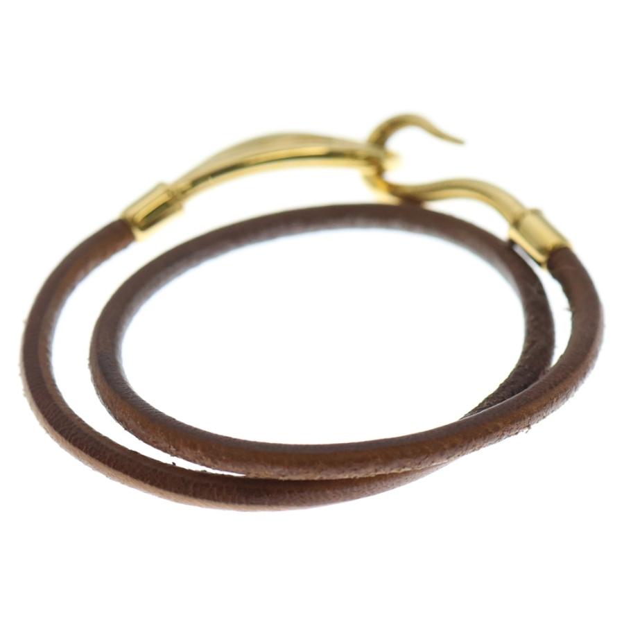HERMES（エルメス） ジャンボ レザー チョーカー ネックレス 2連
